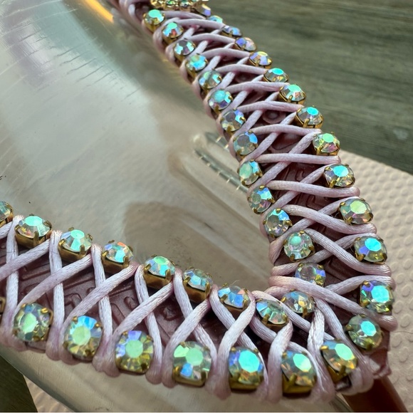 Brand New Pink HANDMADE Vacation sandals Size 10 - Picture 6 of 7